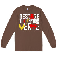 Chestnut restore the snyderverse Long Sleeve Tee - artisFamous
