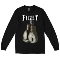 Black boxing vintage fight gloves Long Sleeve Tee - artisFamous