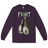 Plum boxing vintage fight gloves Long Sleeve Tee - artisFamous