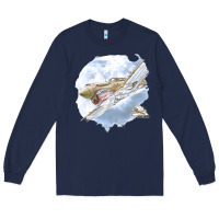 Navy 40 flying tigers Long Sleeve Tee - artisFamous