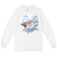 White 40 flying tigers Long Sleeve Tee - artisFamous
