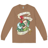 Toasted Coconut alan a dale rooster  oo de lally golly what a day tattoo watercolor pa Long Sleeve Tee - artisFamous
