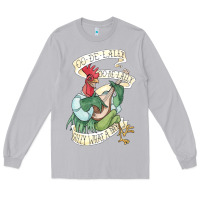 Moon Dust alan a dale rooster  oo de lally golly what a day tattoo watercolor pa Long Sleeve Tee - artisFamous