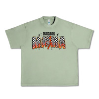 Oil Green baddas mama Urban Heavy Tee - CowhideDigitalArt