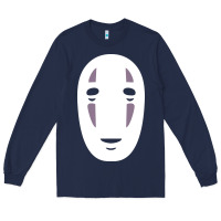 Navy no face spirited away women's Long Sleeve Tee - artisFamous