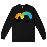 Black MIAMI OPEN Long Sleeve Tee - artisFamous