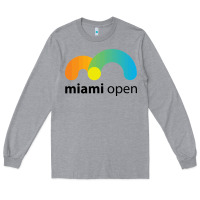 Heather Grey MIAMI OPEN Long Sleeve Tee - artisFamous