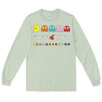 Matcha cool retro 80s pacman ghosts video games Long Sleeve Tee - artisFamous