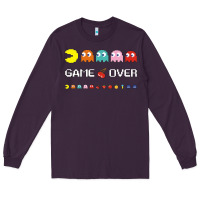 Cool Retro 80s Pacman Ghosts Video Games Long Sleeve Tee | Teevron