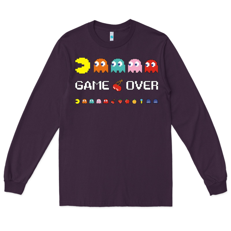 Cool Retro 80s Pacman Ghosts Video Games Long Sleeve Tee by artisFamous | Teevron