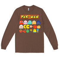 Chestnut 80s pacman ghosts video games Long Sleeve Tee - artisFamous