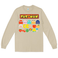 Mushroom 80s pacman ghosts video games Long Sleeve Tee - artisFamous