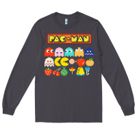 80s Pacman Ghosts Video Games Long Sleeve Tee | Teevron