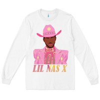 White lil nas x 2 Long Sleeve Tee - artisFamous