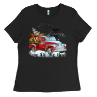 Black it's the most wonderful time of the year Ladies Tee - FaDigitalArtStudio