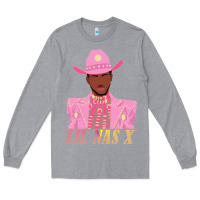 Heather Grey lil nas x 2 Long Sleeve Tee - artisFamous