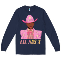 Navy lil nas x 2 Long Sleeve Tee - artisFamous