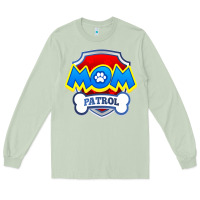 Matcha funny mom patrol  funny dog mom gift birthday party t shirt Long Sleeve Tee - artisFamous