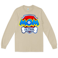 Mushroom funny mom patrol  funny dog mom gift birthday party t shirt Long Sleeve Tee - artisFamous