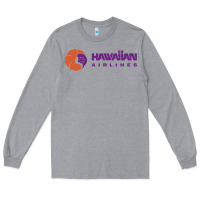 Heather Grey hawaiian airlines Long Sleeve Tee - artisFamous