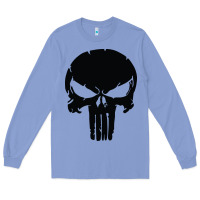 Colony Blue the punisher skull black Long Sleeve Tee - artisFamous