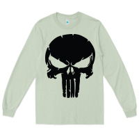 Matcha the punisher skull black Long Sleeve Tee - artisFamous
