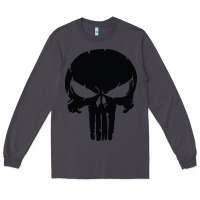 Smoke the punisher skull black Long Sleeve Tee - artisFamous