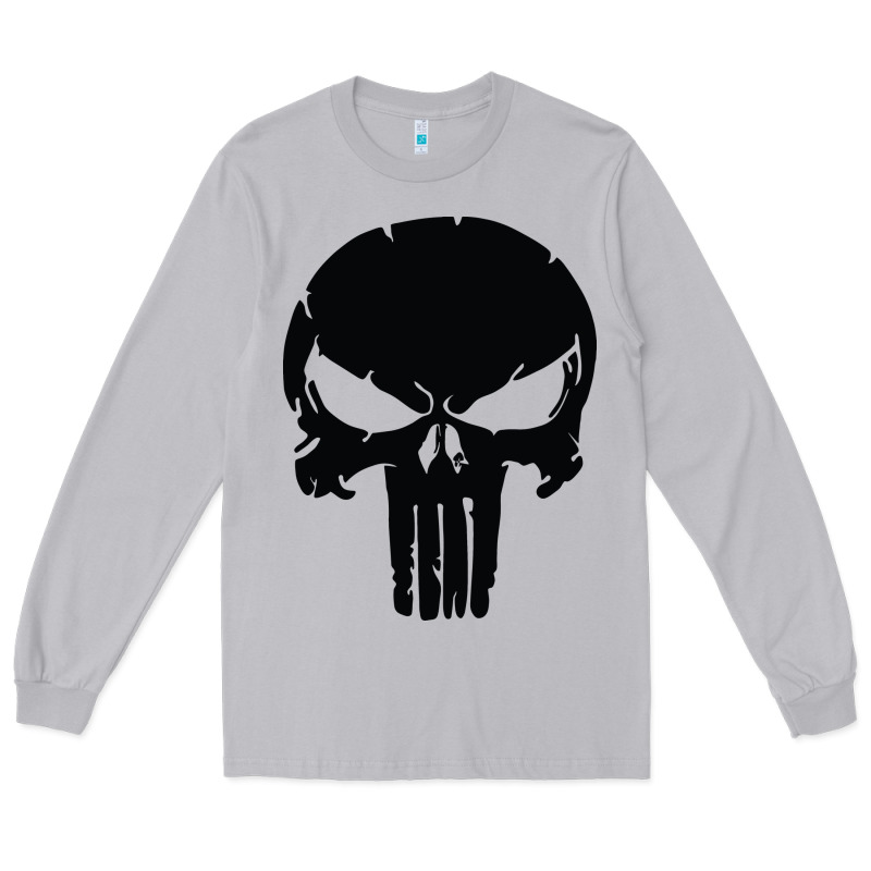 The Punisher Skull Black Long Sleeve Tee by artisFamous | Teevron