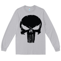 Moon Dust the punisher skull black Long Sleeve Tee - artisFamous