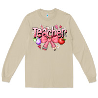 Mushroom easter teacher Long Sleeve Tee - CowhideDigitalArt