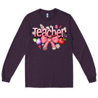 Plum easter teacher Long Sleeve Tee - CowhideDigitalArt