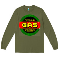 Army Green GARAGE CAR GASOLINE Long Sleeve Tee - artisFamous