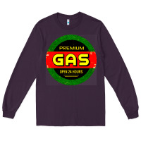 Plum GARAGE CAR GASOLINE Long Sleeve Tee - artisFamous