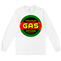 White GARAGE CAR GASOLINE Long Sleeve Tee - artisFamous