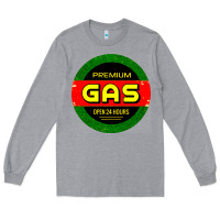Heather Grey GARAGE CAR GASOLINE Long Sleeve Tee - artisFamous