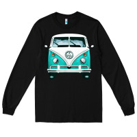 Black hippie surf van Long Sleeve Tee - artisFamous