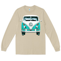 Mushroom hippie surf van Long Sleeve Tee - artisFamous