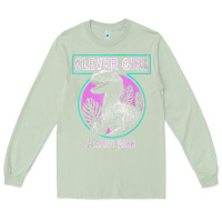 Matcha distressed teal raptor clever girl t shirt Long Sleeve Tee - artisFamous