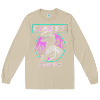 Mushroom distressed teal raptor clever girl t shirt Long Sleeve Tee - artisFamous
