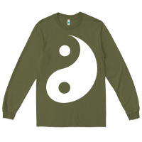 Army Green yin yang Long Sleeve Tee - artisFamous