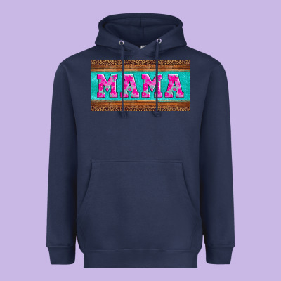 Floral Mama Mother's Day License Plate Heavyweight Hoodie Designed By Jasminsmagicworld