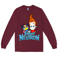Burgundy jimmy neutron goddard title vintage poster Long Sleeve Tee - artisFamous