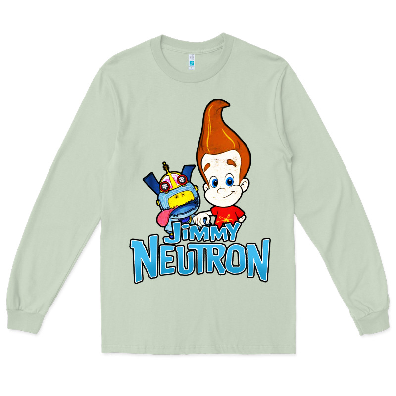 Jimmy Neutron Goddard Title Vintage Poster Long Sleeve Tee by artisFamous | Teevron
