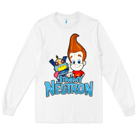 White jimmy neutron goddard title vintage poster Long Sleeve Tee - artisFamous