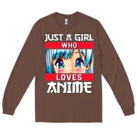 Chestnut just a girl who loves anime japanese cute Long Sleeve Tee - artisFamous