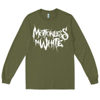 Army Green motionless in white Long Sleeve Tee - artisFamous