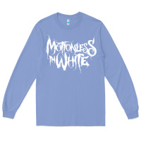 Colony Blue motionless in white Long Sleeve Tee - artisFamous