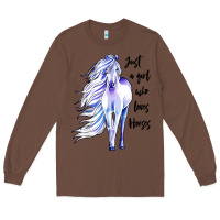 Chestnut just a girl who loves horses Long Sleeve Tee - artisFamous