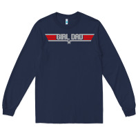 Navy girl dad   daughter's father dad appreciation gift t shirt Long Sleeve Tee - artisFamous
