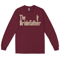 Burgundy great father of the bride gifts men tee shirts Long Sleeve Tee - artisFamous